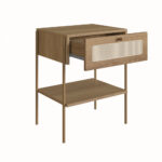 Mesa de Cabeceira Pes Metalicos Oca