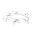 Mesa de Centro Duplo